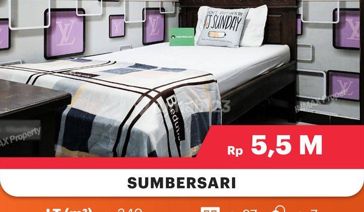 Rumah Kost Putri Full Penghuni Hanya 500meter Dari Pintu Belakang UB

Lokasi Strategis : 

Dekat Pintu Belakang UB

Dekat Kampus ITN

Dekat Kampus UIN

Dekat Mall Dan Pusat Kuliner

Spesifikasi : 

Luas Tanah : 349m²

Luas Bangunan : 500m²

Kamar Tidur :  11
