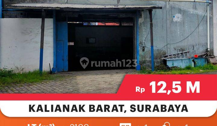 Gudang Siap Untuk Usaha Di Kalianak Barat Surabaya,Dekat Tanjung Perak

Lokasi Strategis :

Dekat Pelabuhan Tanjung Perak

Dekat Pintu Tol

Di Daerah Komplek Pergudangan

Spesifikasi :

Luas Tanah : 2100m

Luas Bangunan : 1450m

Kamar Tidur : 1

Kamar Man 2