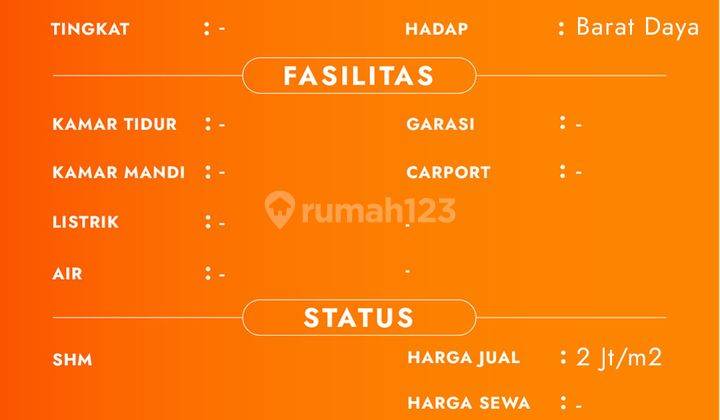 Tanah Luas Di Buring Dekat Citra Garden City, Cocok Untuk Usaha+Invest

Lokasi Strategis :

Dekat Perumahan Citra Garden City

Dekat Pintu Tol Sawojajar

Dekat Bandara Abdurrahman Rahman Saleh

View Terbaik

Spesifikasi : 

Luas Tanah : 13.206m²

Hadap :  5