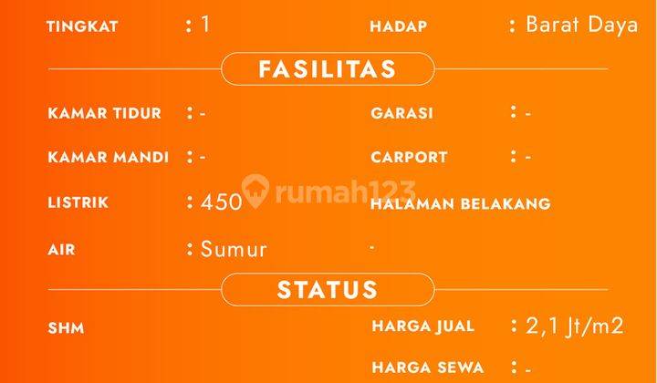 Gudang+Tanah Luas Siap Untuk Usaha Di Jl Raya Biluk Kademangan Blitar 

Lokasi Strategis : 

Row Jalan Lebar

Lingkungan Aman

Spesifikasi :

Luas Tanah : 3145m

Luas Bangunan : 300m

Listrik : 450w

Air : Sumur

Hadap : Barat Saya

Harga : 2,1Juta/m² Neg 8