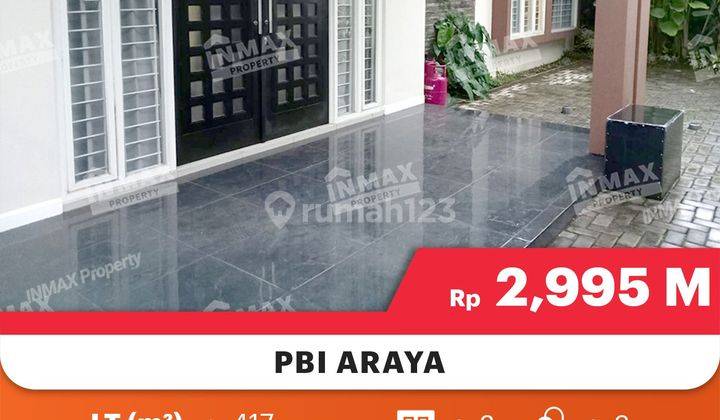 Rumah Murah Luas 417, Bangunan Terawat Bagus Siap Huni Di PBI Araya 

Lokasi Strategis : 

Dekat Mall Plaza Araya

Dekat Pintu Tol Karanglo

Dekat Bandara Abd Rahman Saleh

Dekat Terminal Arjosari

Dekat Kampus Binus

Lingkungan Aman Dan Nyaman

Spesifika 2