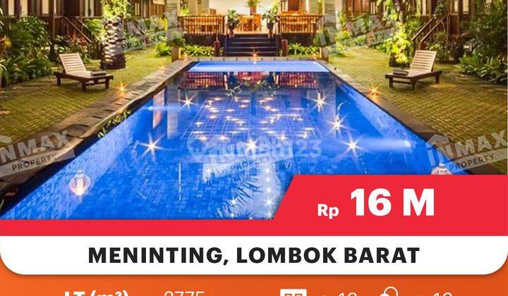 Hotel Cottage Furnished Masih Operasional Di Jl Meninting, LOMBOK BARAT

Lokasi Strategis :

35 Km Dari Sirkuit Mandalika

Fasilitas :

Kolam Renang Dewasa + Anak

Restoran 

Meeting Room

SPA

Rooftop 


Spesifikasi :

Luas Tanah : 2775m²

Dimensi : 72 x 2