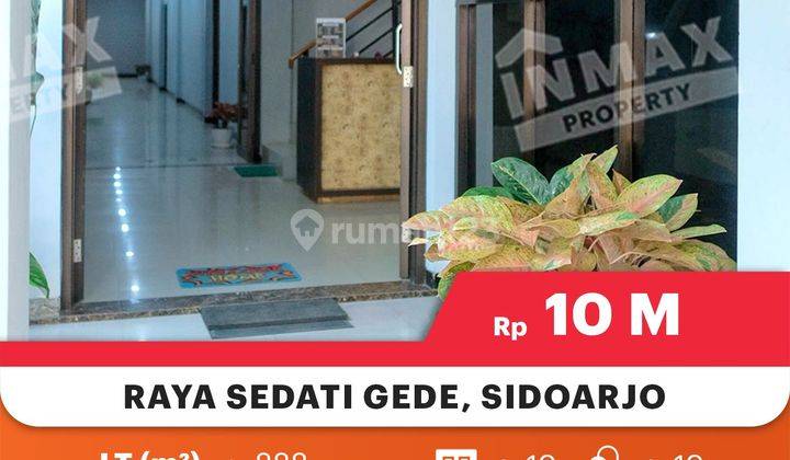 Hotel, Cafe + Mini Market Strategis Di Dekat Bandara Udara Juanda SBY


Lokasi Strategis : 


Raya Sedati Sidoarjo


Dekat Bandara Udara Juanda Surabaya


Dekat Pintu Tol


Spesifikasi :


Luas Tanah : 888m²


Luas Bangunan : 1.500m²


Tingkat : 2lt


Kam 2