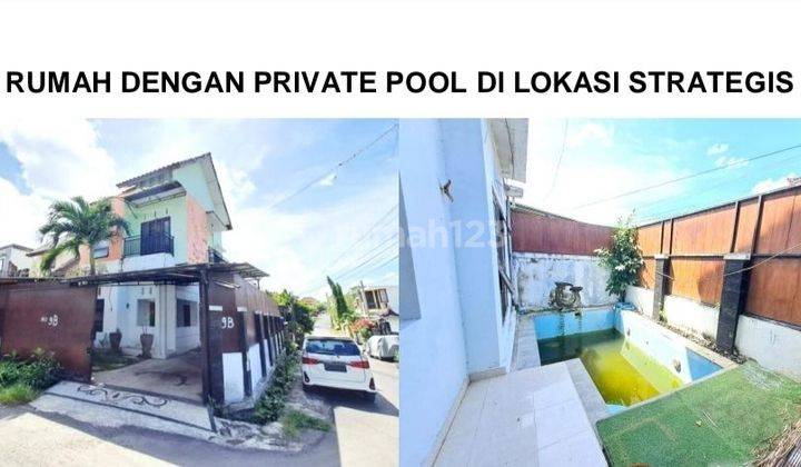 Rumah 2lt + Private Pool Posisi Hook Di Jl. Taman Werdasari Denpasar 


Lokasi Strategis :


Row Jalan Lebar 6 Meter


Ada Kolam Renang + Gazebo


Ada Taman + Taman Terbuka


Spesifikasi : 


Luas Tanah : 124m²


Luas Bangunan : 120m²


Kamar Tidur : 3


 1