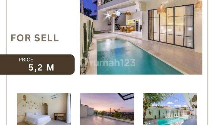 Brand New Villa Fully Furnished In Central Canggu Land Size 150 M²building 200 M² Bathroom 3bedroom 3kitchen & Living Room Pool 3 M X 8 Melectricity 6.600 Kwh5 M Accessunset View Shm / Freehold9 Minutes To Finns & Atlas10 Minutes To Old Man Batubolongpric 1