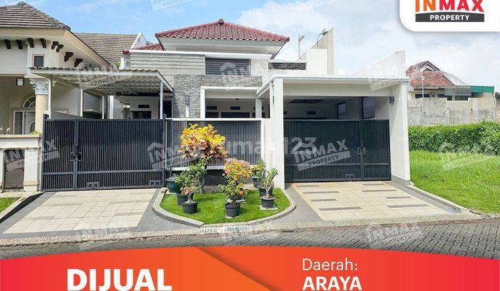 Rumah 2lt Semi Furnished Siap Huni Di Puri Amarilis Araya Malang Spesifikasi : Luas Tanah : 210m²dimensi : 10 X 21luas Bangunan : 185m²kamar Tidur : 4kamar Mandi : 3pln : 3500 Wattair : Sumur + Pdam Garasi : 1carport : 1hadap : Timur Shm Harga 3 Milyar Ne 1