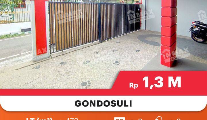 Rumah Murah Siap Huni Di Jl. Gondosuli, Dekat Soekarno Hatta&kampus Ubspesifikasi :luas Tanah : 172m²luas Bangunan : 150m²kamar Tidur : 3kamar Mandi : 2 Pln : 1300 Wattair : Pdam Carport : 1hadap : Barat Shm Harga 1,3 Miliar Negotiable  2