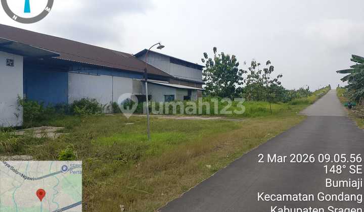 Di Jual Gudang Ex Pabrik Selep Beras di Bumiaji, Kec. Gondang - Sragen