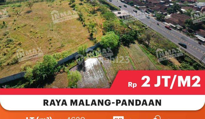 Tanah Luas Murah 0 Jalan Raya Malang Pandaan, 2Menit Exit Tol Purwodadi Pasuruan 


Spesifikasi : 


Luas Tanah : 4.620m2


Dimensi : 130 x 35,5


Hadap : Timur 


SHM 


Harga 2Juta/m² Nego


 2