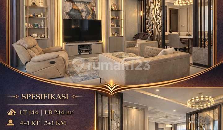 For Sale Luxury House Full Furnished At Pakuwon Indah Surabaya