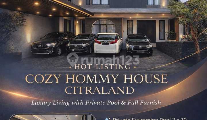 Di Jual Rumah 3 LT Citraland Cluster Fully Furnished Dekat ke Merlion Lake