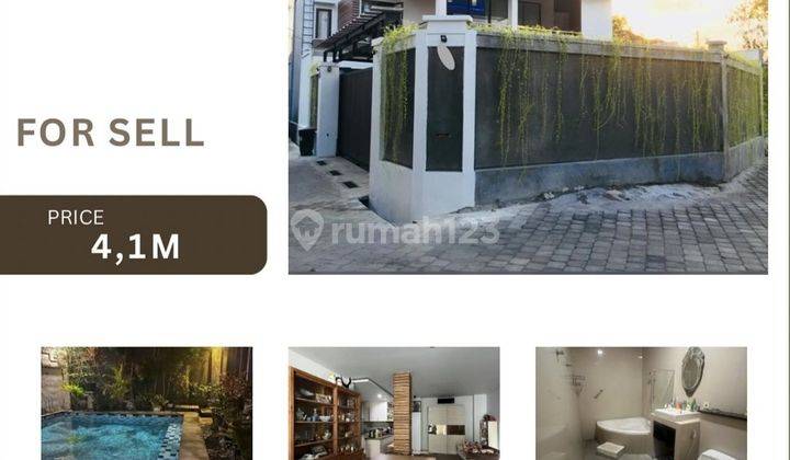 For Sale Rumah Modern Semi Villa Dekat Rumah Sakit Balimed Denpasar • Luas Tanah : 285 M²• ⁠luas Bangunan : 250 M²• ⁠kamar Tidur : 3 • ⁠kamar Mandi : 4 • ⁠kamar Staff : 1 • ⁠enclosed Living & Dining • ⁠kitchen• ⁠area Laundry & Service• ⁠kolam Renang 3 M X 1