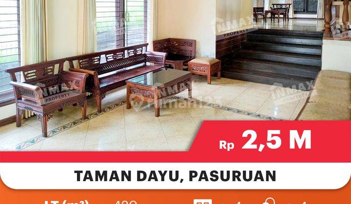 Rumah 2lt Fully Furnished Siap Huni Di Taman Dayu Cluster Langit Biru Spesifikasi :luas Tanah : 420m²luas Bangunan : 335m²tingkat : 2 Kamar Tidur : 4 Kamar Mandi : 4pln : 4400 Wattair : Pdam Carport : 1 Hadap : Timur Laut Shgb + Ppjb Harga 2,5 Miliar Nego 2