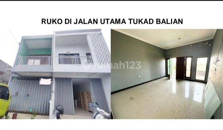 2-storey Shophouse Strategic Location On Jl. Tukad Balian Renon Denpasar, Suitable For Any Business 

Specifications: 

Land Area: 88m²

Building Area: 144m²

Floors: 2

Bathrooms: 2

PLN: 1300 Watt

Water: Borehole 

Facing: East 

Price 2.3 Billion Negotiable 1