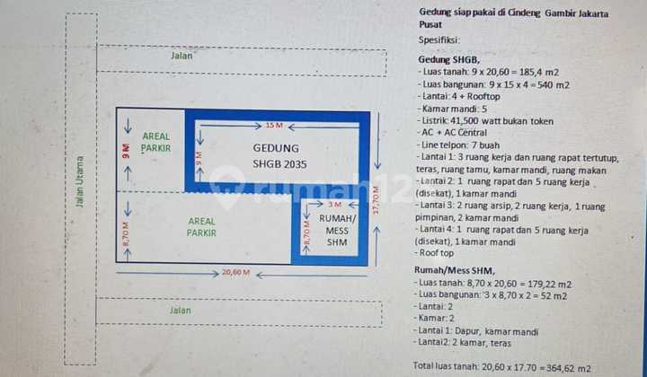 GEDUNG HARGA MEPET NJOP SIAP PAKAI UNTUK KANTOR DI JAKARTA PUSAT 2