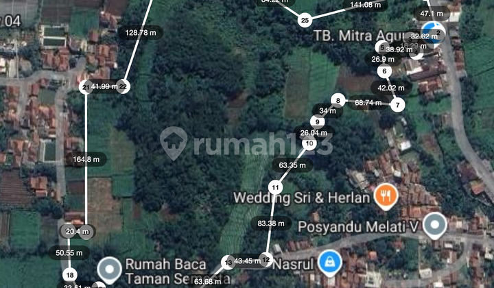 Selling 7Ha Land Suitable for Housing in Cimayang Cibungbulang Dramaga Bogor