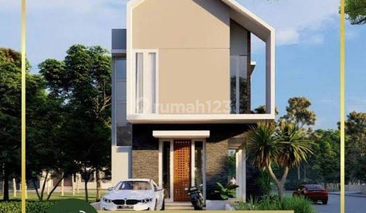 Rumah 2 Lantai Modern Minimalis di Tapos Sukatani Depok Free Kanopi Dan Ac 1