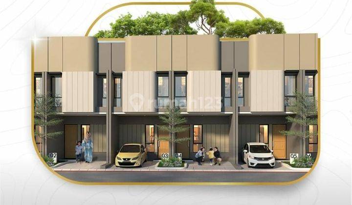 Rumah 2 lantai modern minimalis dekat gerbang Tol cimanggis  1