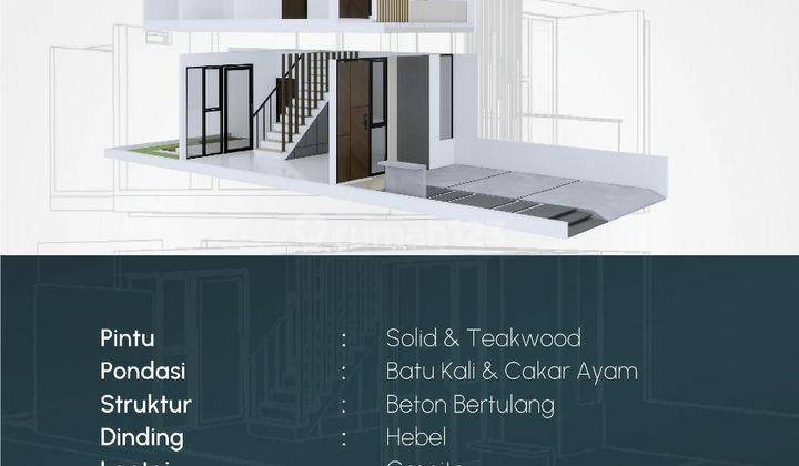 Rumah 2 Lantai dekat jalan Raya jakarta bogor 2