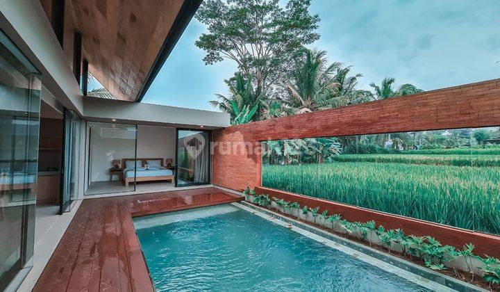 For Rent Brand New 3 Bedroom Villa In Ubud With Rice Field View 2