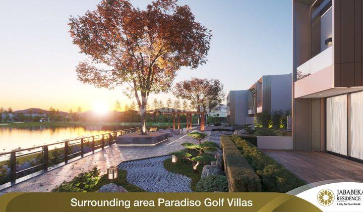 Paradiso golf villas rumah jababeka cikarang bekasi hadap lapangan gokf Rumah di Jababeka residence 2 Lantai SHM Baru Utara