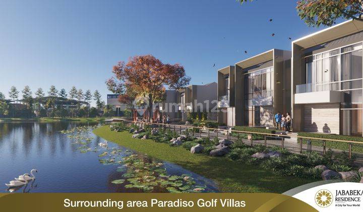 Paradiso golf villas rumah jababeka cikarang bekasi hadap lapangan gokf Rumah di Jababeka residence 2 Lantai SHM Baru Utara