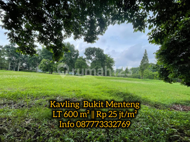 Bukit Menteng Bintaro Plot 600 M2 Quick Sale