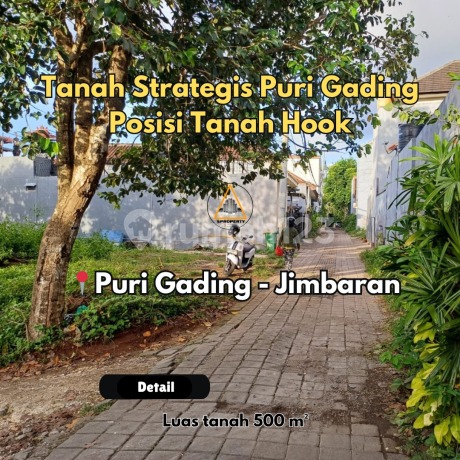 Dijual Cepat Tanah Posisi Hook Lokasi Strategis di Puri Gading