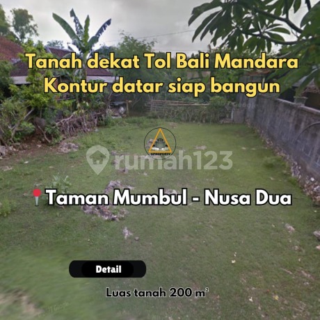Tanah 2 Are Lokasi Taman Mumbul Nusa Dua - Bali