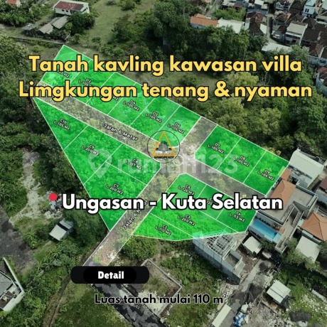 Tanah Kavling Kawasan Villa Lingkungan Nyaman & Tenang di Ungasan