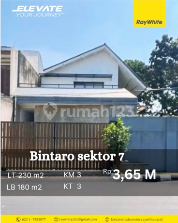 Rumah Cantik, Siap Huni, Modern Minimalis Dalam Komplex Elite di Bintaro Jaya Sektor 7