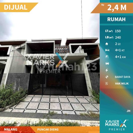 Termurah Rumah Baru Konsep Villa di Puncak Dieng Malang