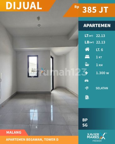 Dijual Murah Unit Baru Apartemen Begawan Tlogomas Malang Dekat Kampus 