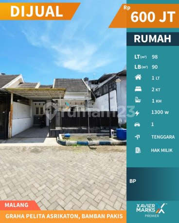 Dijual Murah Rumah Semi Furnished di Graha Pelita Asrikaton Malang Dijual Murah Rumah Semi Furnished di Graha Pelita Asrikaton Malang