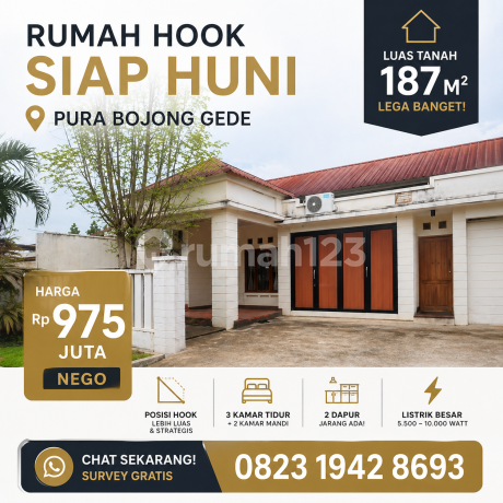 Dijual Cepat Rumah Hook di Pura Bojong Gede, Tajurhalang Dijual Cepat Rumah Hook di Pura Bojong Gede, Tajurhalang