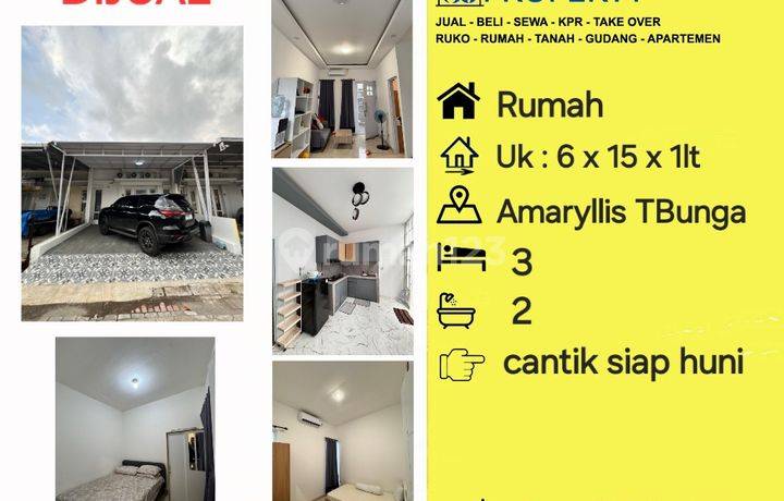 JUAL Rumah cantik amaryllis Tanjung Bunga dkt ellysium , blossom 3 Kmr