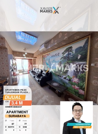 The Peak Tunjungan Plaza Apartment 2-Bedroom Type Fully Furnished.