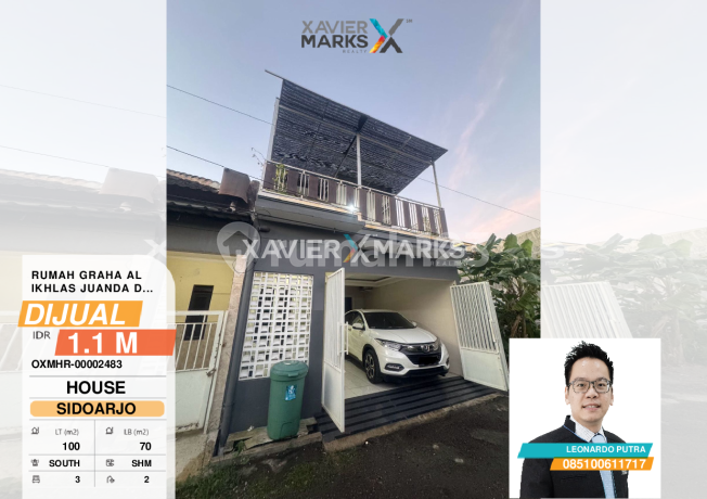 Rumah siap huni furnish Graha Al Ikhlas 3bedroom luas 100m2 dekat juanda