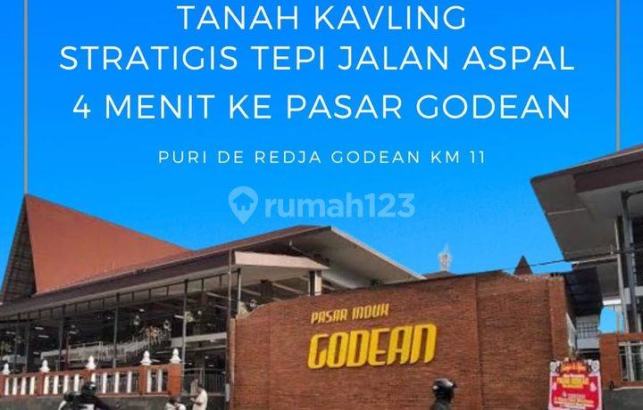 Tanah Kavling  SHM Mangku Jalan Aspal Dekat Pasar Godean