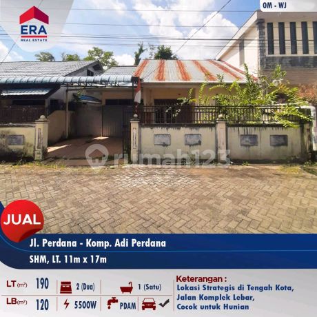 Dijual Sebidang 1 Unit Rumah 1lt Di Perdana - Komp. Adi Perdana