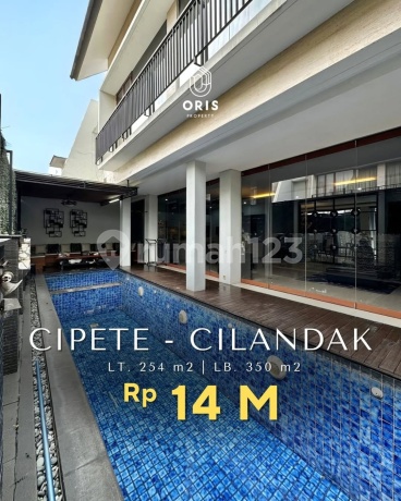 DIJJAL DI SEWAKAN RUMAH MEWAH CIPETE  CILANDAK DALAM TOWNHOUSE SIAP HUNI LOKASI STRATEGIS