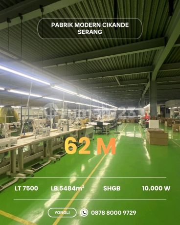 Dijual Pabrik Siap Operasi Cikande Serang