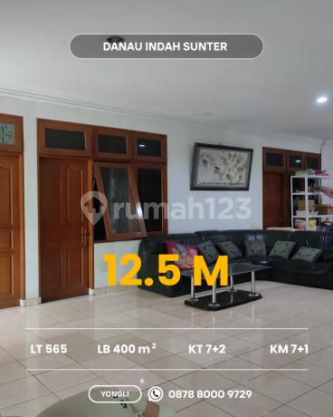 Rumah Pinggir Jalan Bisa Usaha Di Danau Indah Sunter Jalan 2.5 Mobil