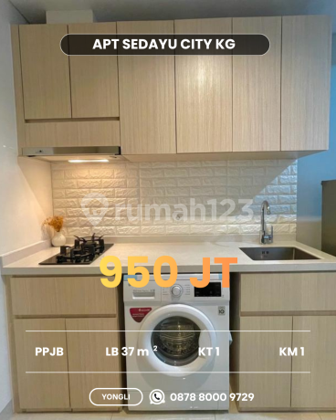 Dijual Cepat Apartement Full Furnished Sedayu City Kelapa Gading