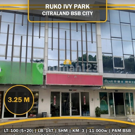 Good Ready-to-Use Shop House in Ivy Park Citraland Bsb City