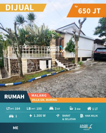 Butuh Cepat Laku Dijual Rumah Villa Gunung Buring Kedungkandang Malang