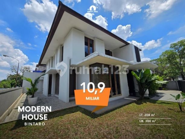 Rumah modern semi furnish di bintaro lokasi strategis siap huni Rumah modern semi furnish di bintaro lokasi strategis siap huni