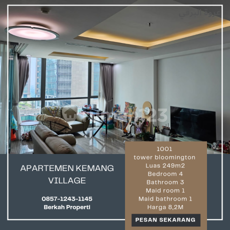 Dijual Apartemen Kemang Village 3br Tower Bloomington