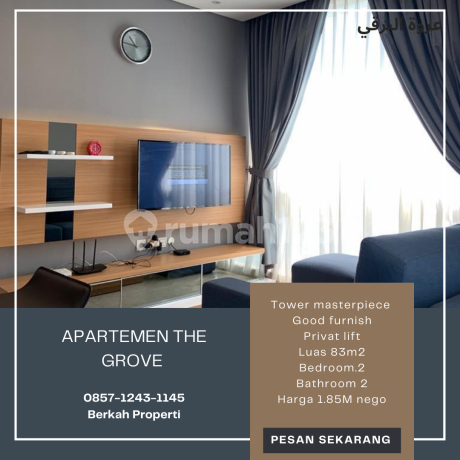 Jual Murah Apartemen The Grove Masterpiece 2br Privat Lift