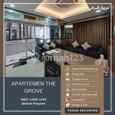 Dijual Murah Apartemen The Grove Masterpiece 2Br Privat Lift Dijual Murah Apartemen The Grove Masterpiece 2Br Privat Lift
